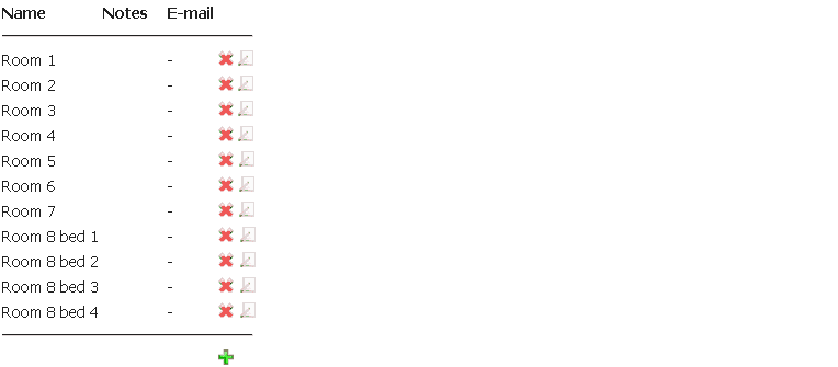 booking system: bookings
