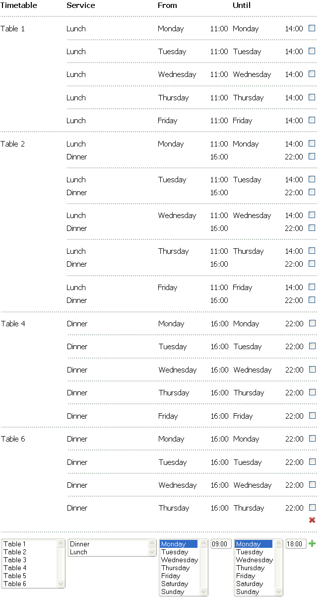 scheduling software: reservations