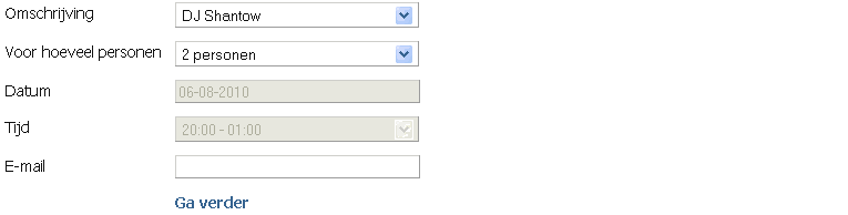 planning software: reserveringen